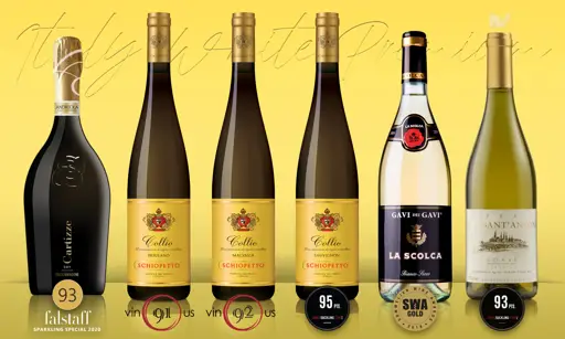 Вкусът на Италия премиум селекция от бели вина от BNKWines.bg