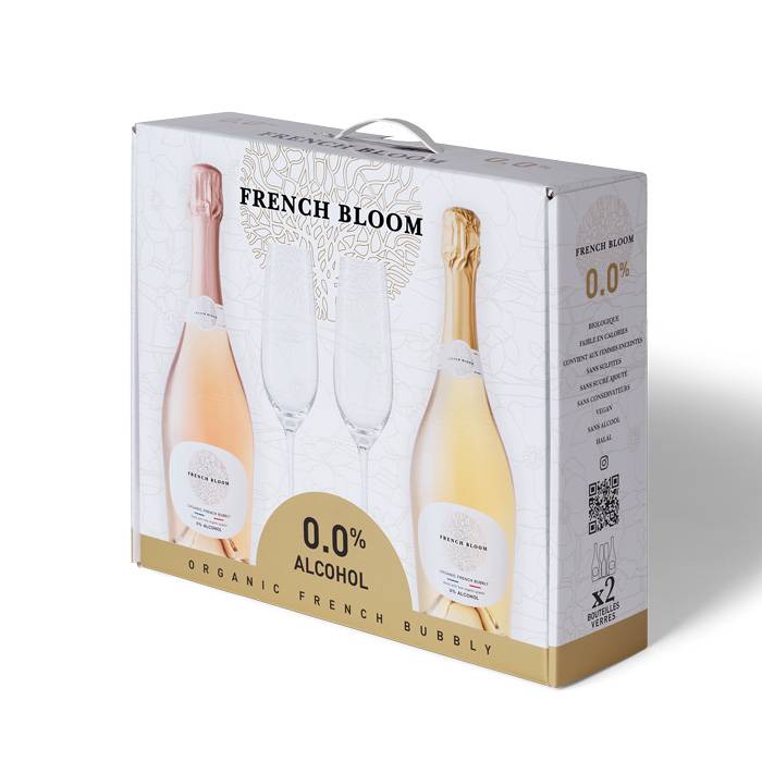 Подаръчен комплект безалкохолно вино French Bloom Discovery box от BNKWines.bg